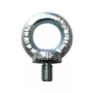 zinc plated eye bolt sizes