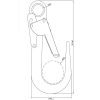 Double Action Scaffold Hook - Alloy