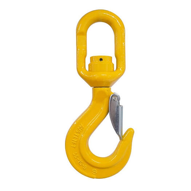 G80 Swivel Eye Hook with Safety Catch Ball Bearing Type SS